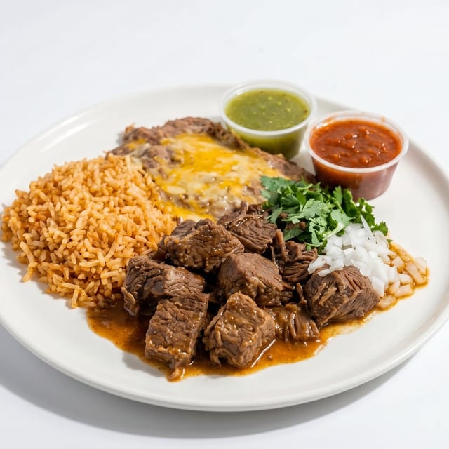 Birria Plate Combo.