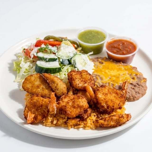 Camarones Empanizados.