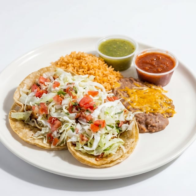 Two Shrimp Tacos Combo.