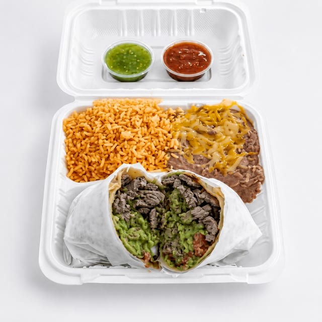 Carne Asada Burrito Combo.